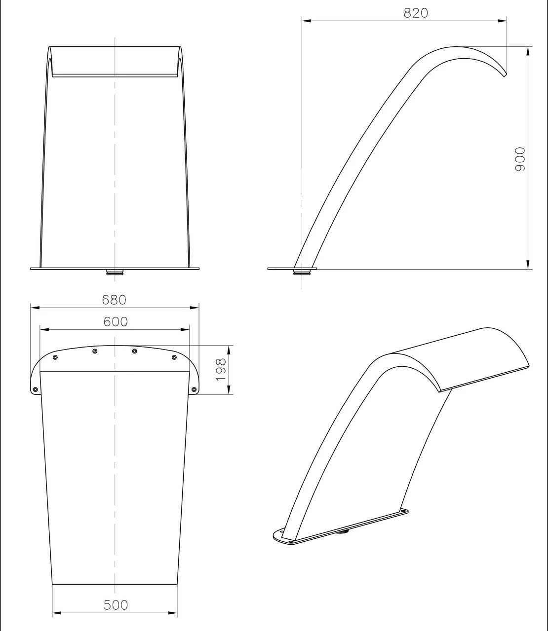 Astral Deluxe Curtain Swimming Pool Water Feature Fountain 2 Astral Deluxe Curtain Swimming Pool Water Feature Fountain - Image 2