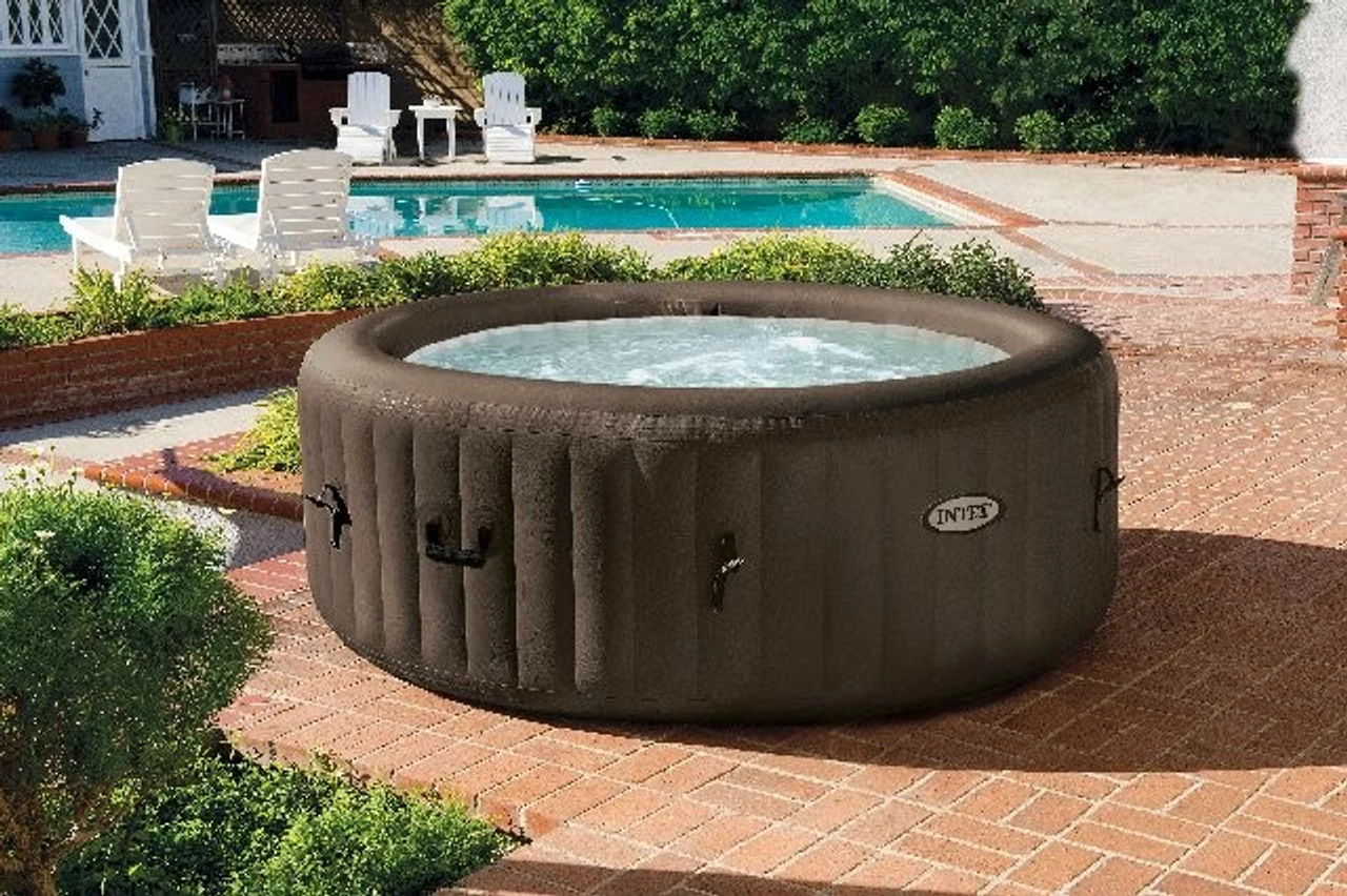 Intex PureSpa Deluxe Jet Massage Inflatable Hot Tub Spa 1 Intex PureSpa Deluxe Jet Massage Inflatable Hot Tub Spa