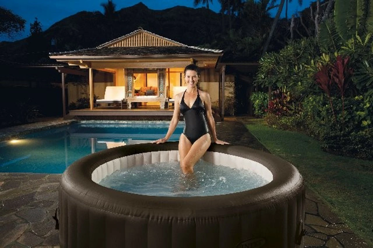 Intex PureSpa Deluxe Jet Massage Inflatable Hot Tub Spa 6 Intex PureSpa Deluxe Jet Massage Inflatable Hot Tub Spa - Image 6