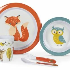 Kampa Children's Camping Dining Set -Camping Online Shop Kampa 9120000626 woodland creatures 20359.1664874278