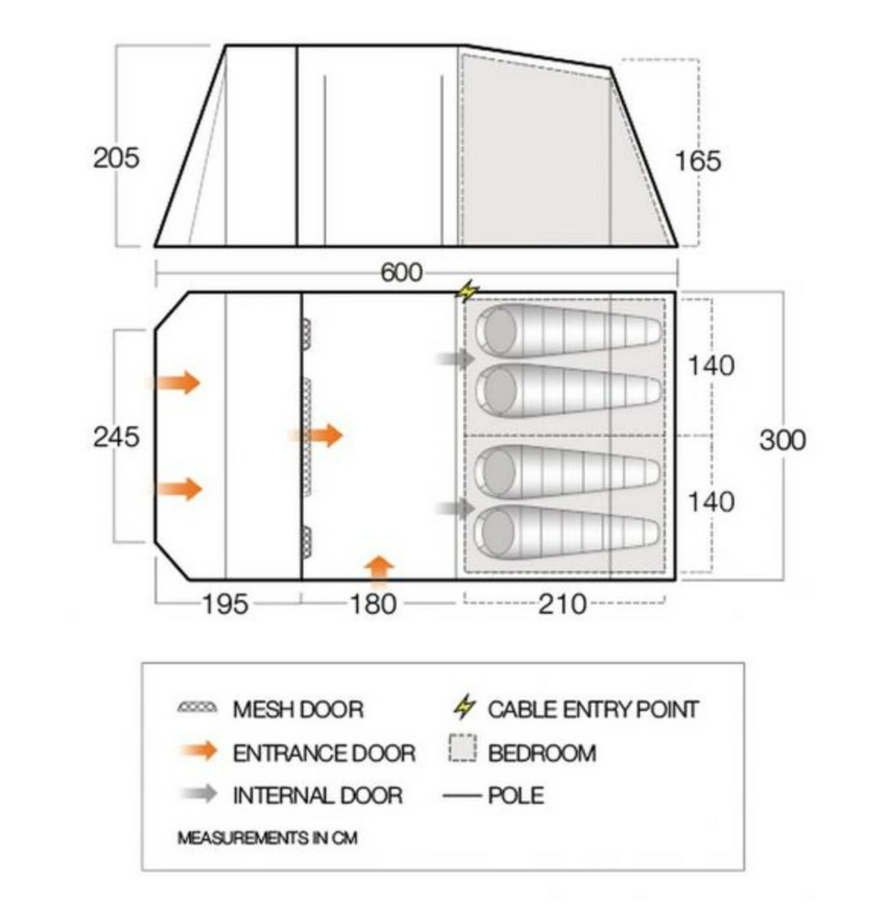 Vango Lismore Poled Family Camping Tent Package 11 Vango Lismore Poled Family Camping Tent Package - Image 11