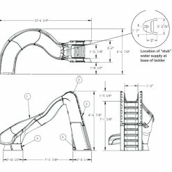 S R Smith SR Smith Turbo Twister Swimming Pool Slide 10 S R Smith SR Smith Turbo Twister Swimming Pool Slide -Camping Online Shop Sr smith turbo twister layout 92621.1550000680