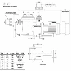 Certikin AquaSpeed Swimming Pool Pump -Camping Online Shop aqua diagram 58225.1372173003