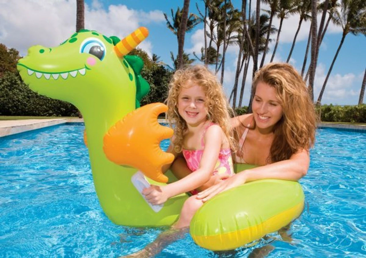 Intex Inflatable Baby Dragon Children's Ride On Toy 1 Intex Inflatable Baby Dragon Children's Ride On Toy