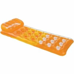 Intex 18 Pocket Lilo Swimming Pool Fashion Lounger -Camping Online Shop fashion lounger orange 35973.1403265040