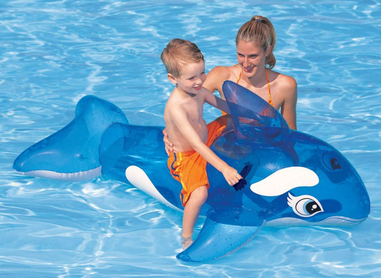 Intex Inflatable Children's Lil Whale Ride On Toy 1 Intex Inflatable Children's Lil Whale Ride On Toy
