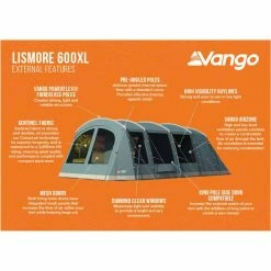 Vango Lismore Poled Family Camping Tent Package 29 Vango Lismore Poled Family Camping Tent Package -Camping Online Shop lismore 600xl poled external features 69214.1669204307
