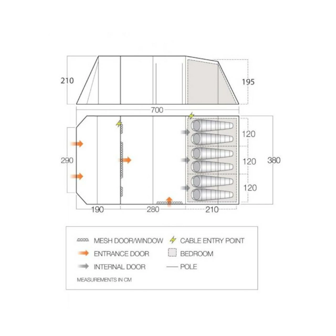 Vango Lismore Poled Family Camping Tent Package 12 Vango Lismore Poled Family Camping Tent Package - Image 12