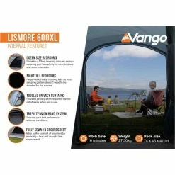 Vango Lismore Poled Family Camping Tent Package 28 Vango Lismore Poled Family Camping Tent Package -Camping Online Shop lismore 600xl poled internal features 68890.1669204655