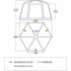 Vango AirHub Hex Camping Shelter -Camping Online Shop vango airhub hex event shelter dimensions 25512.1637673581